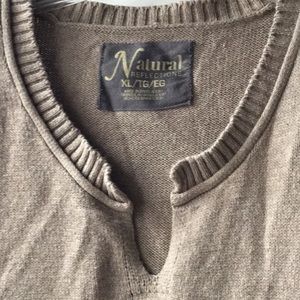 Womens XL brown/tan sweater by Natural Reflections